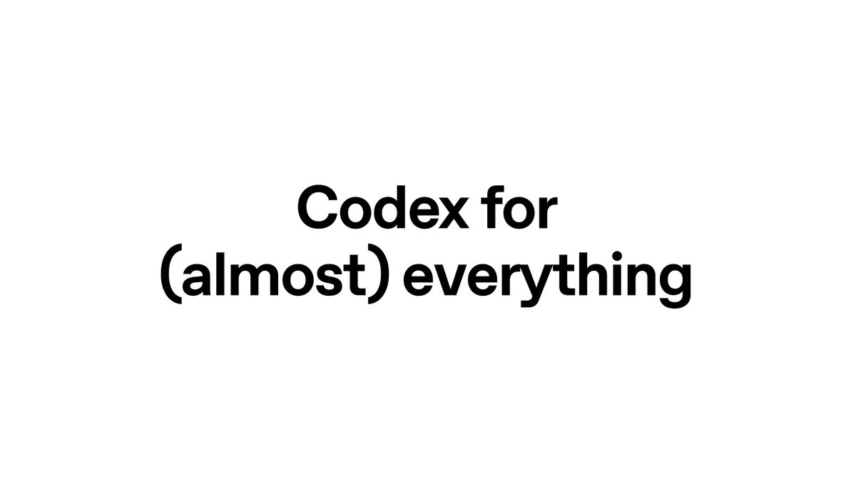 Codex for (almost) everything