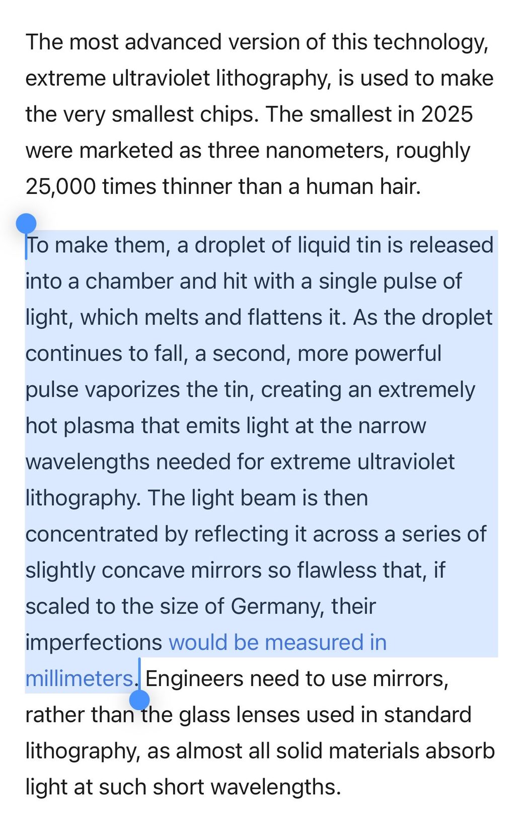 EUV 리소그래피 — 액체 주석 + 빛 펄스 + 완벽한 거울