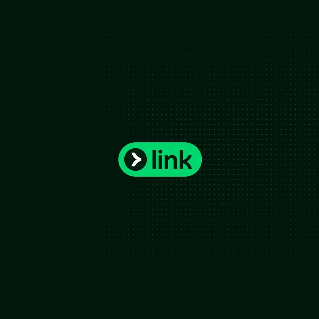 Stripe Link 지갑 로고 (다크 그린 배경)