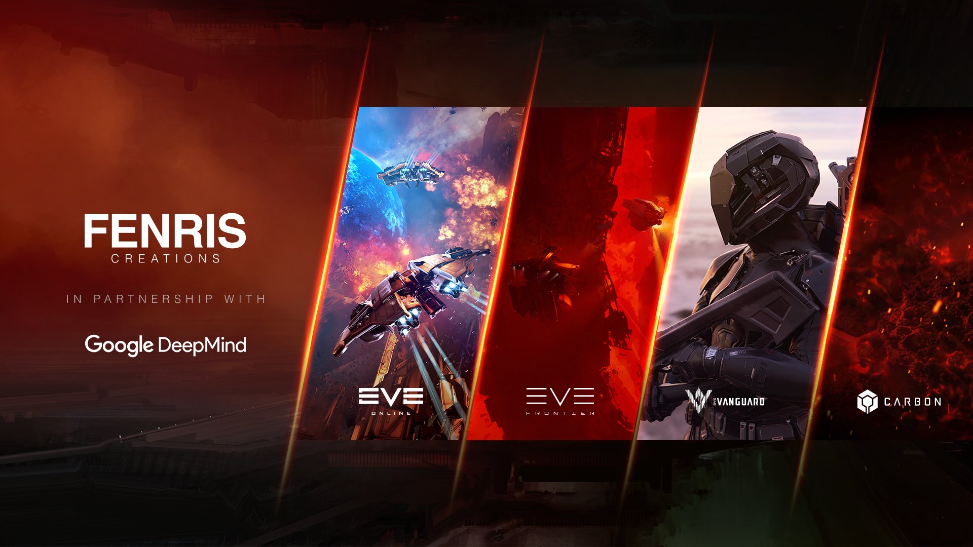 FENRIS Creations × Google DeepMind — EVE Online·EVE Frontier·EVE Vanguard·Carbon