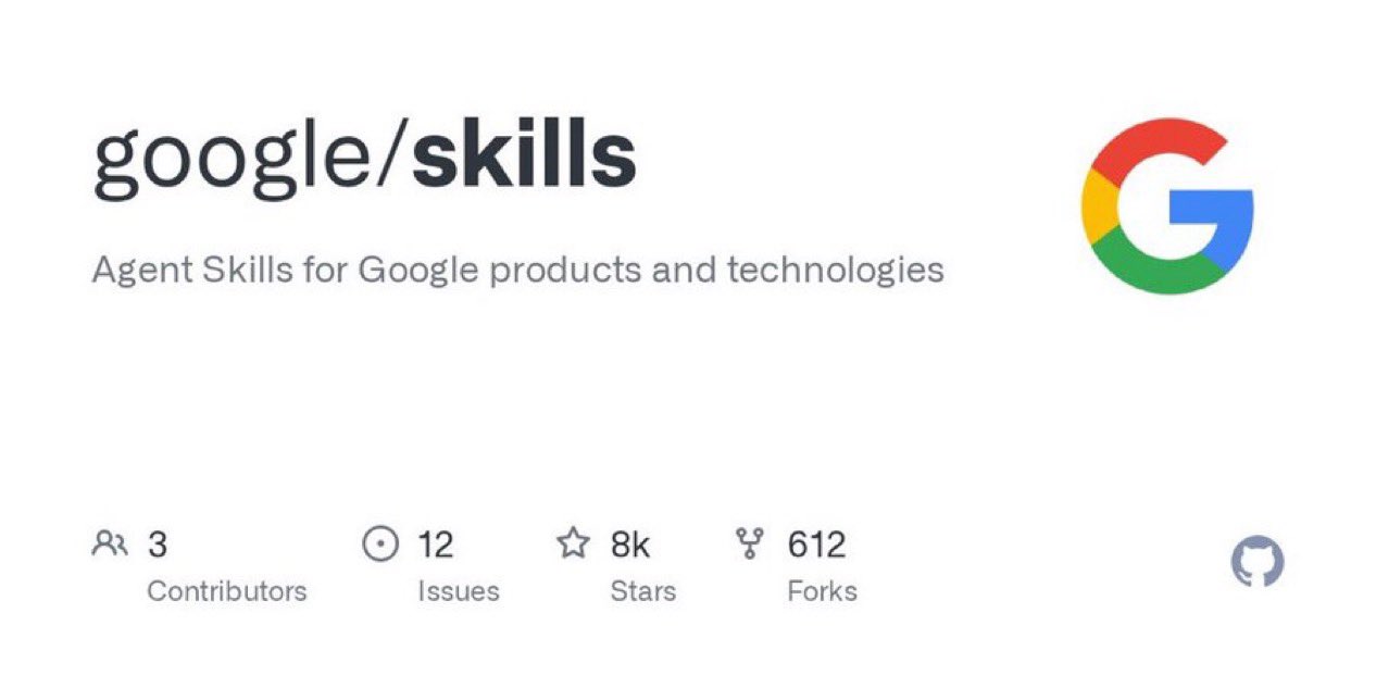 google/skills GitHub 레포 — Agent Skills for Google products and technologies