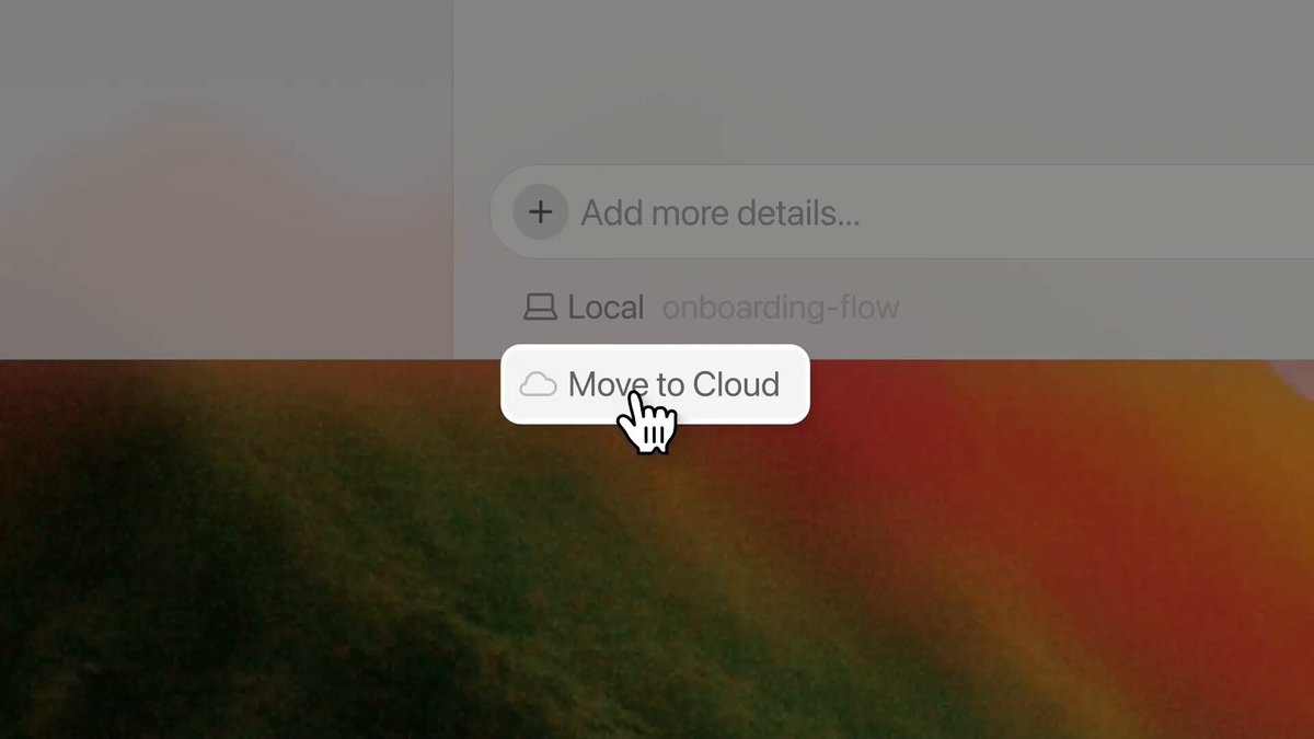 Cursor의 'Move to Cloud' — 로컬 에이전트를 클라우드로 옮기는 버튼