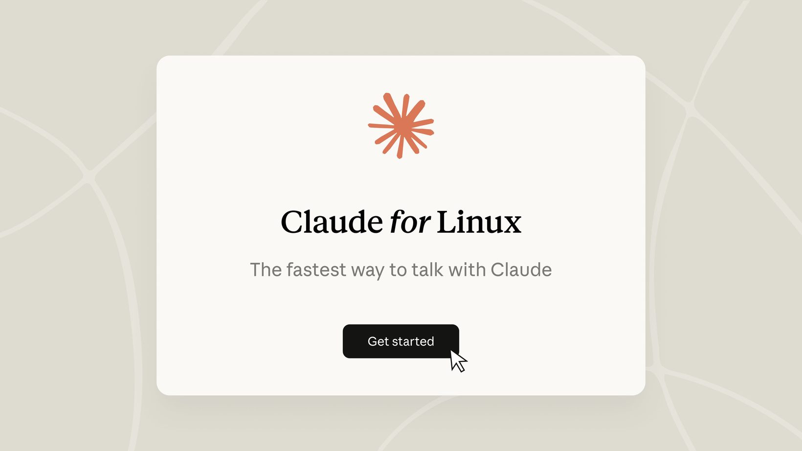 Claude for Linux 안내 카드