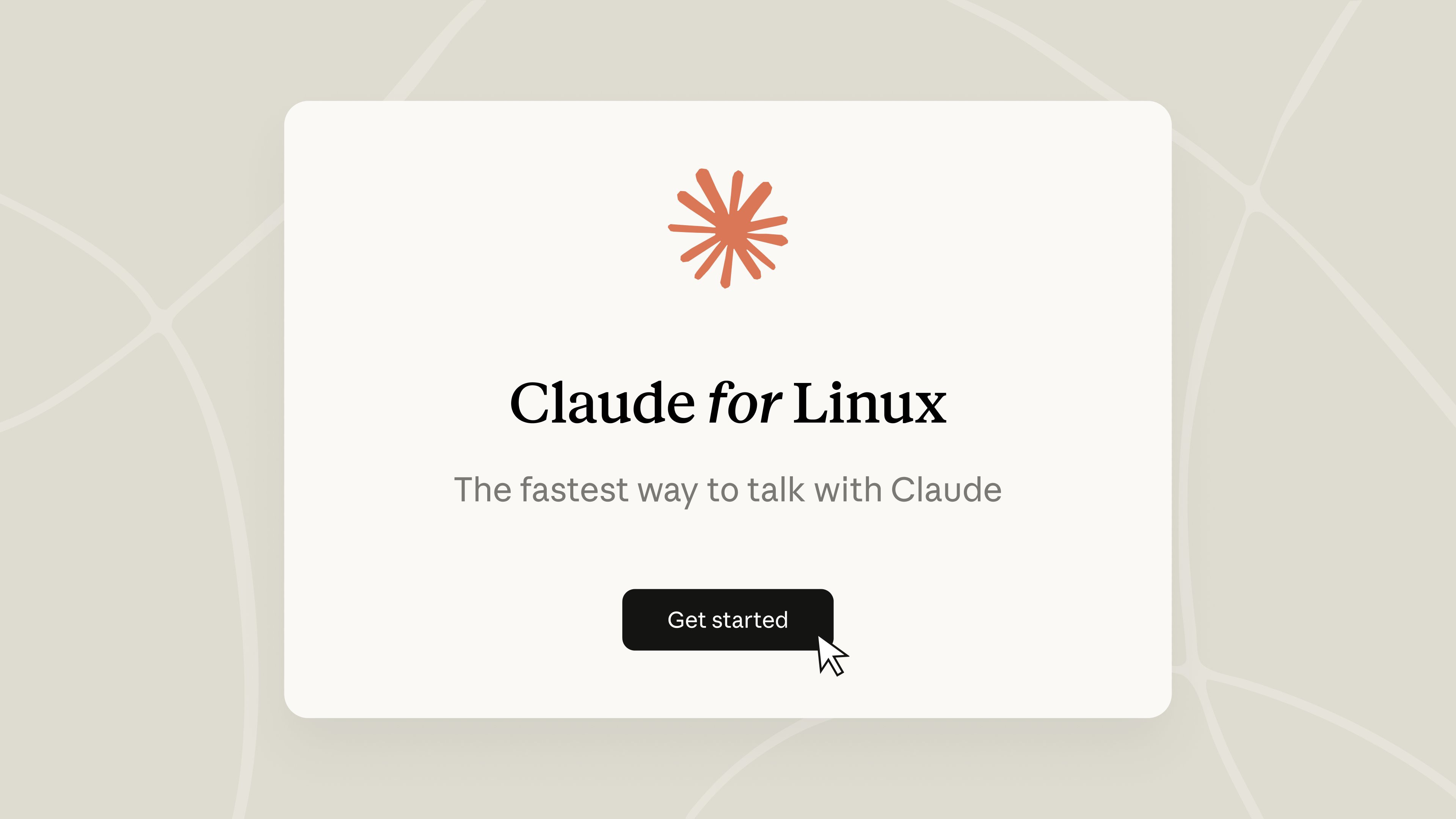 Claude for Linux 안내 카드