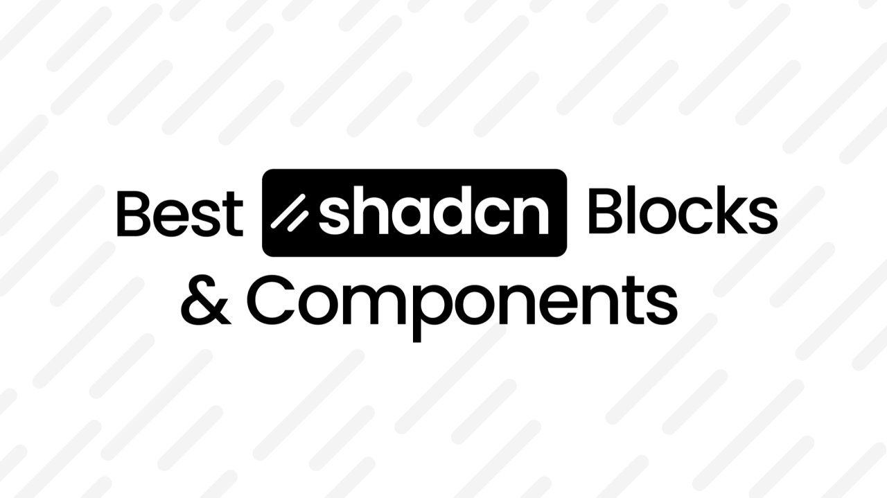 무료 shadcn UI 블록·컴포넌트 모음