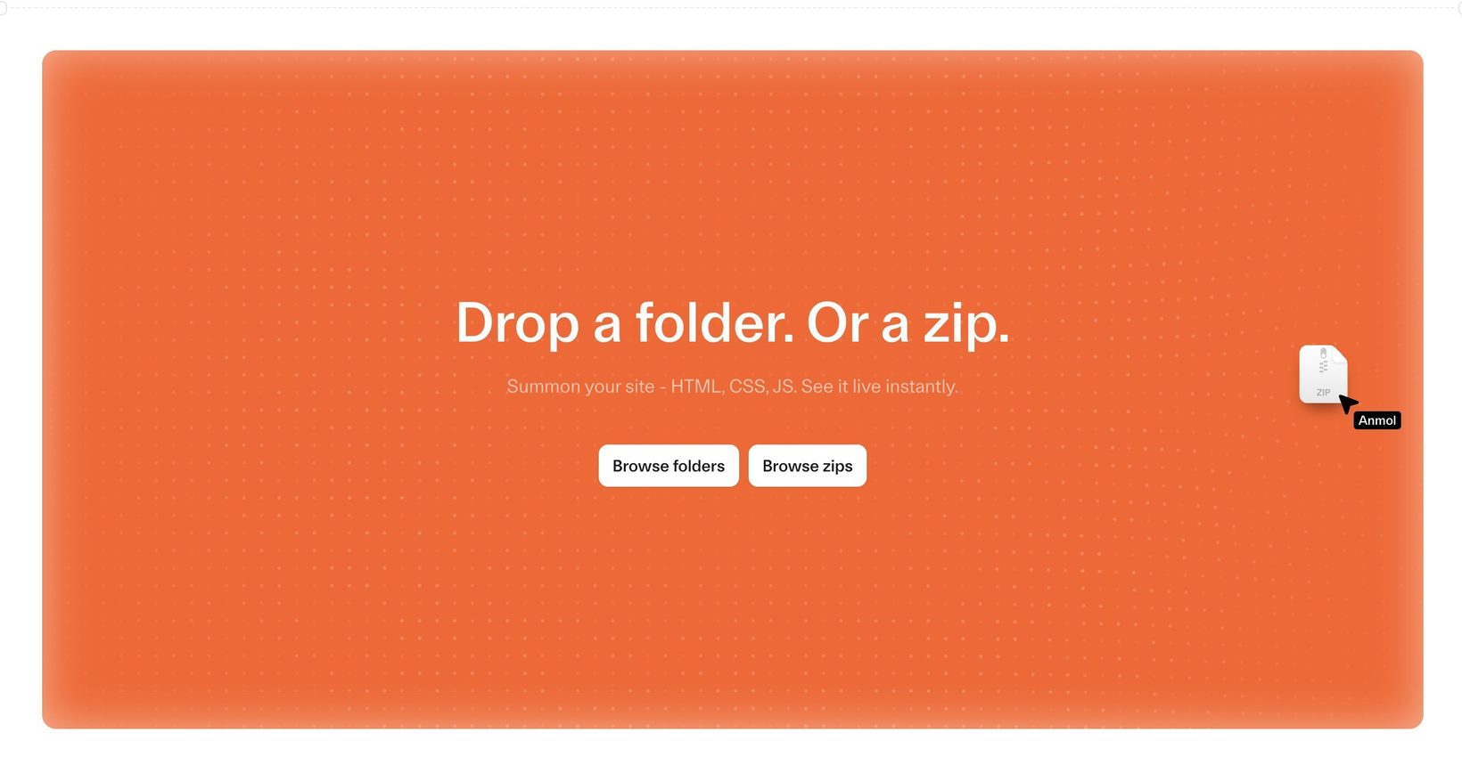 Cloudflare Drop 랜딩 화면
