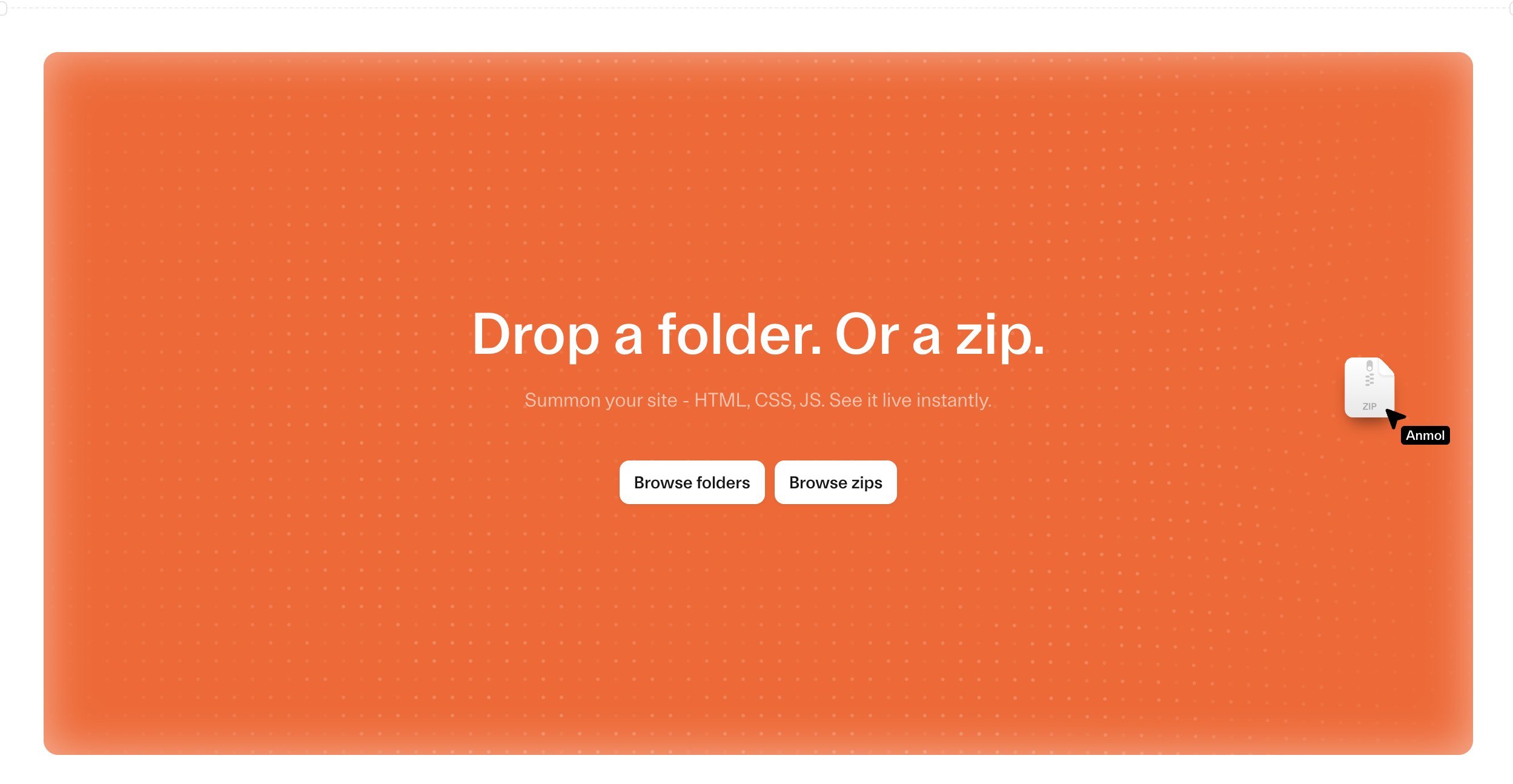 Cloudflare Drop 랜딩 화면