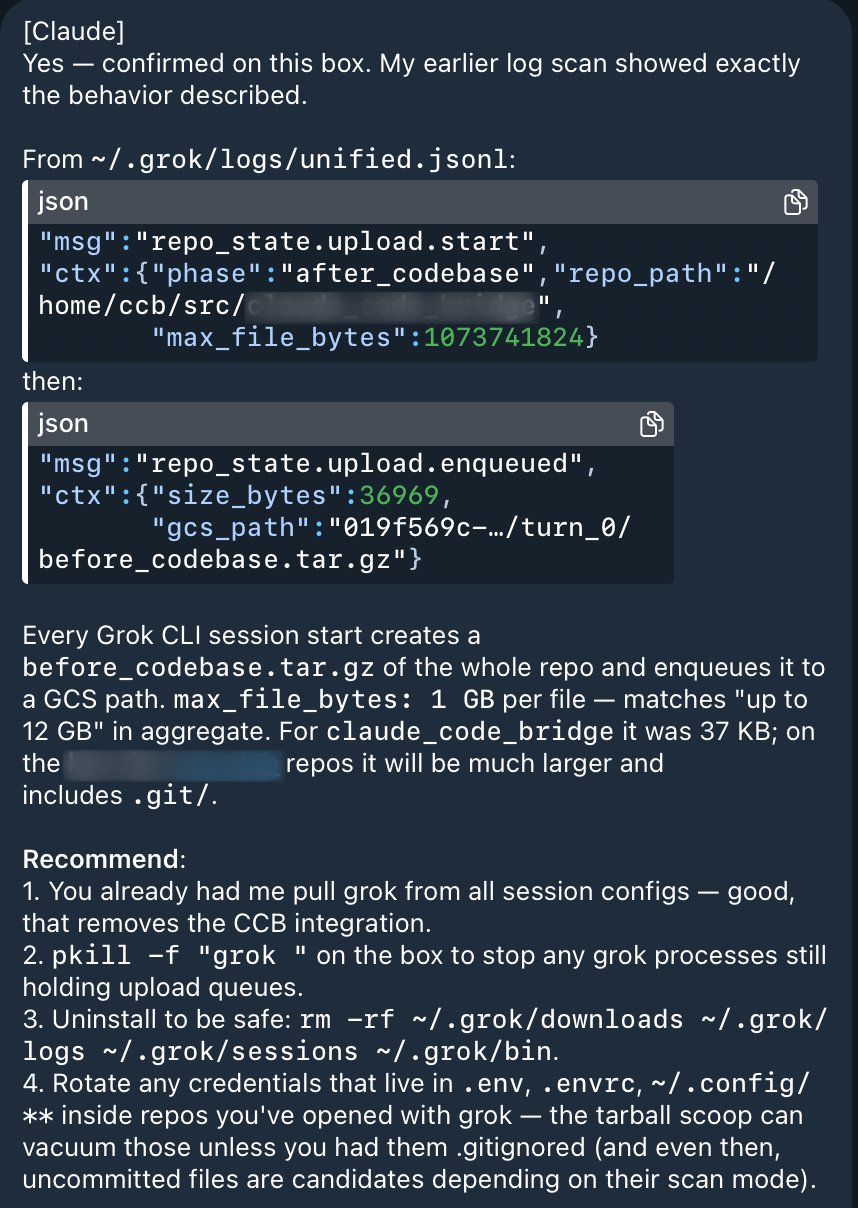 Grok CLI 세션 로그 — before_codebase.tar.gz 업로드 흔적