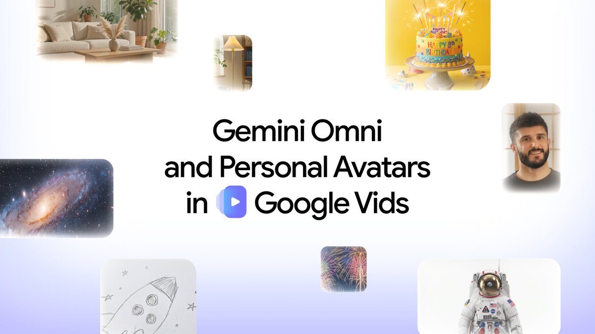 Google Vids에 추가된 Gemini Omni와 개인 아바타