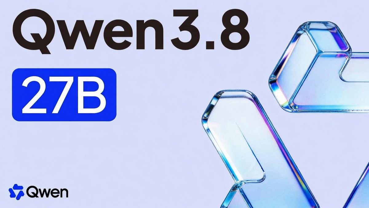 Qwen3.8 27B 예고 이미지
