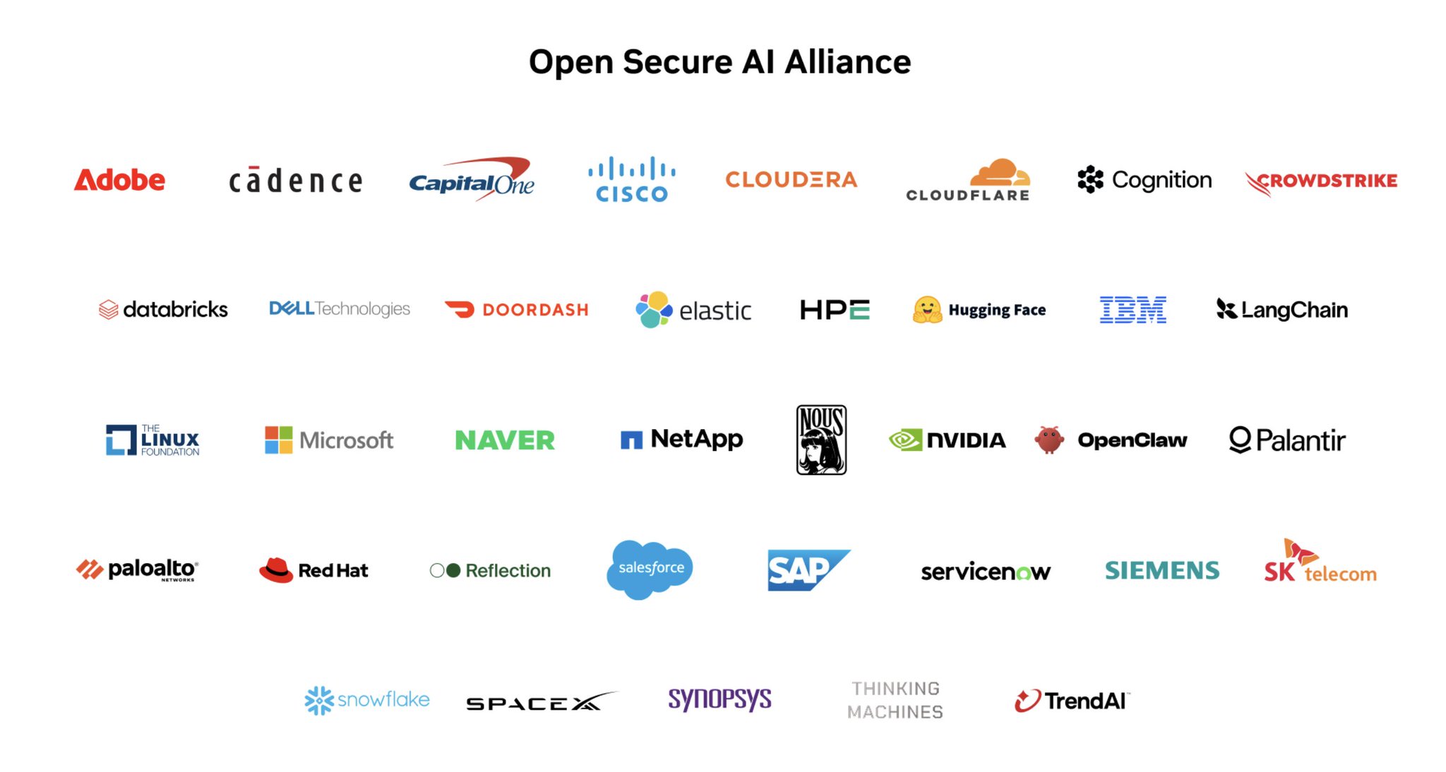 Open Secure AI Alliance 창립 멤버 로고