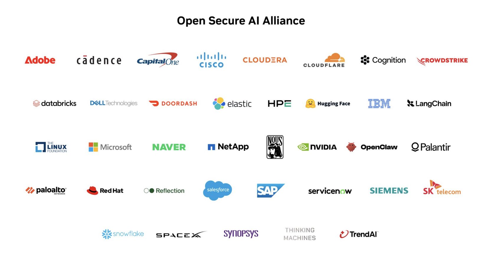 Open Secure AI Alliance 창립 멤버 로고