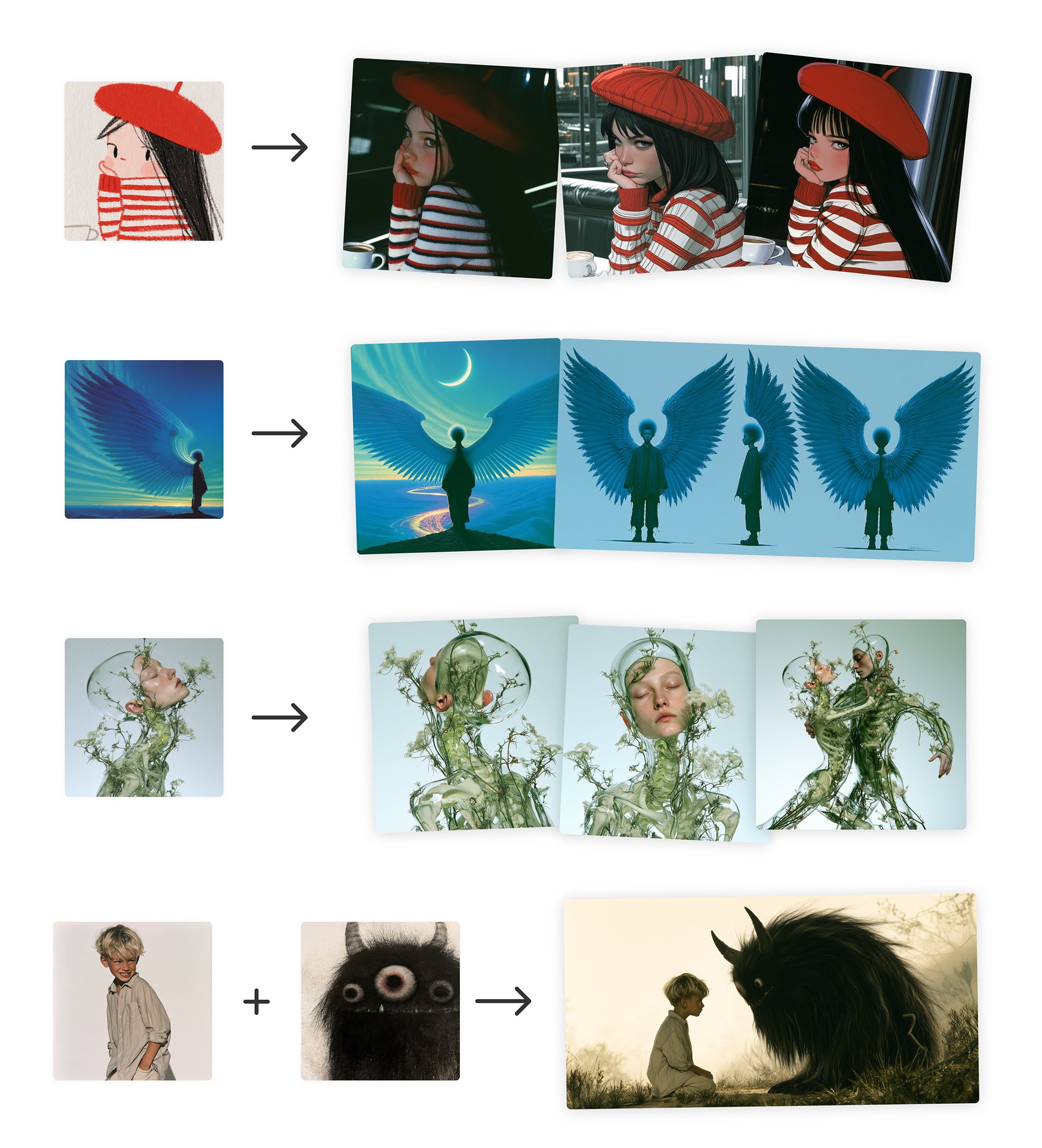 Midjourney V8.2 편집 예시
