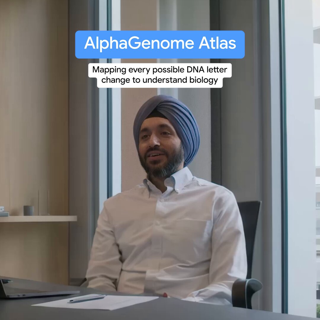 AlphaGenome Atlas 소개 영상 첫 화면