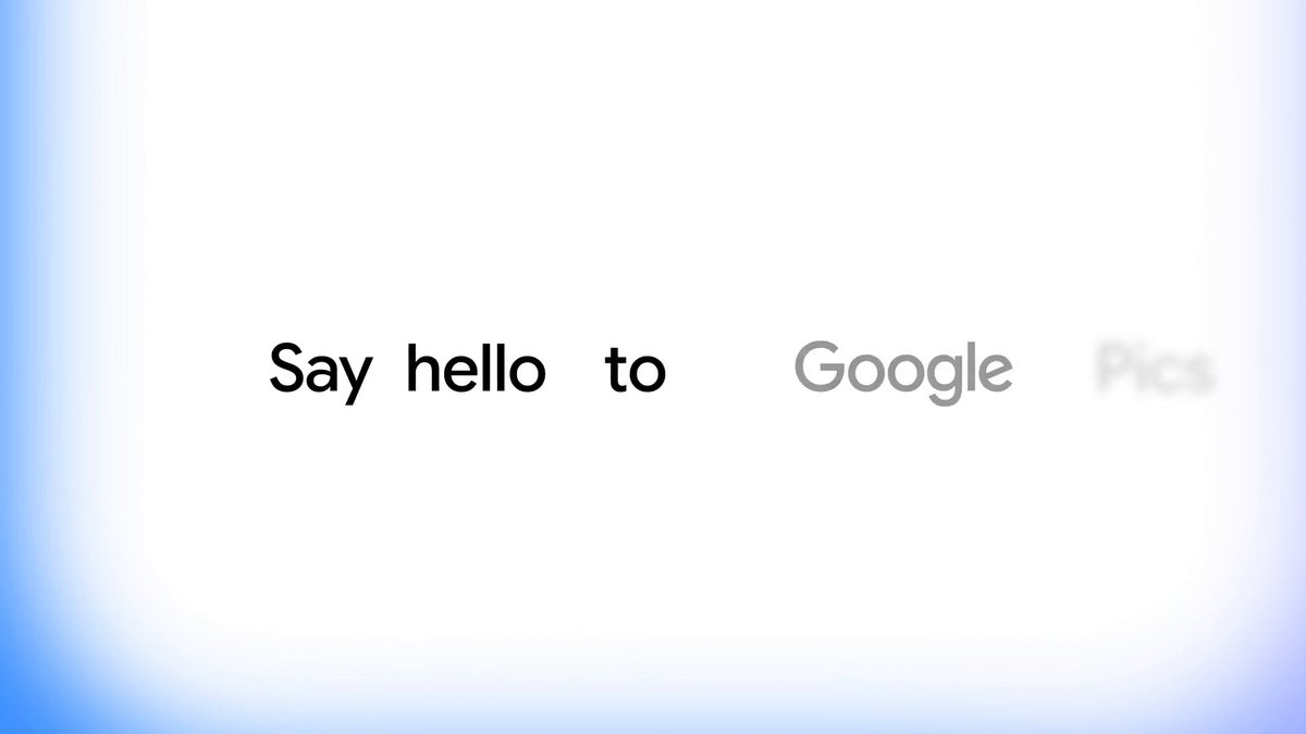 Google Pics 공개 영상
