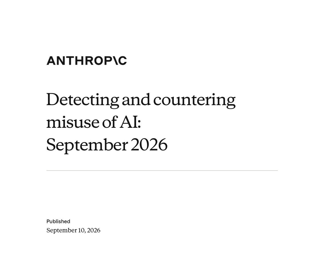 Anthropic 오용 보고서 표지
