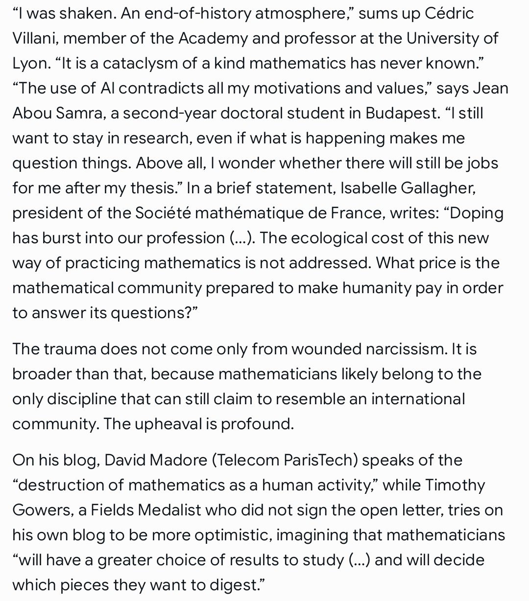 Le Monde 기사 영역본