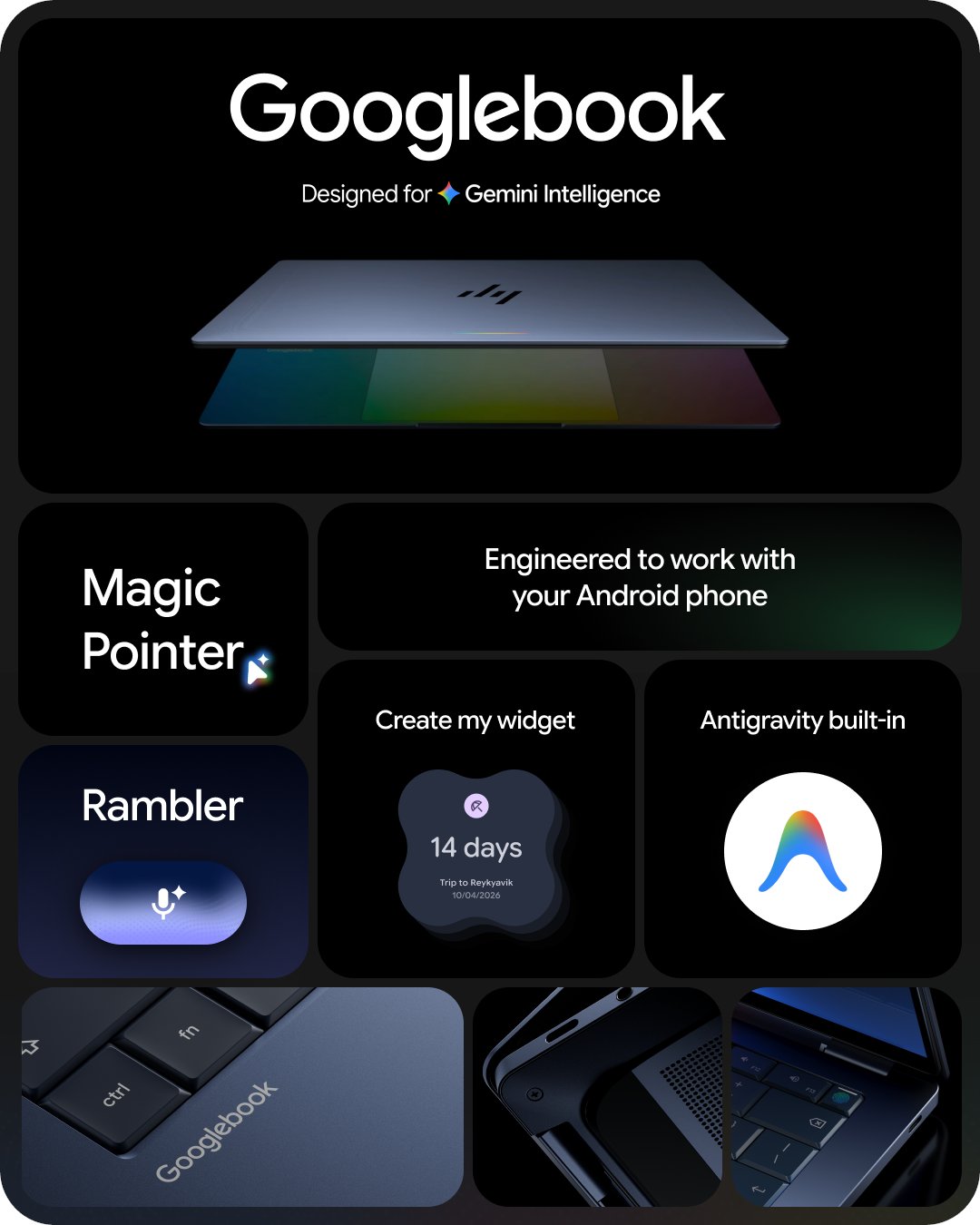 Googlebook 발표 카드