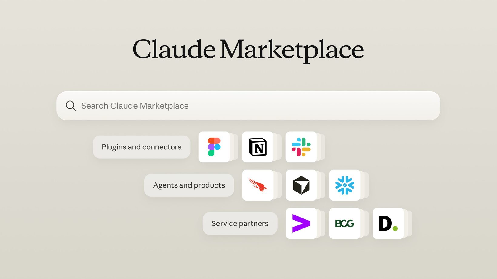 Claude Marketplace 첫 화면