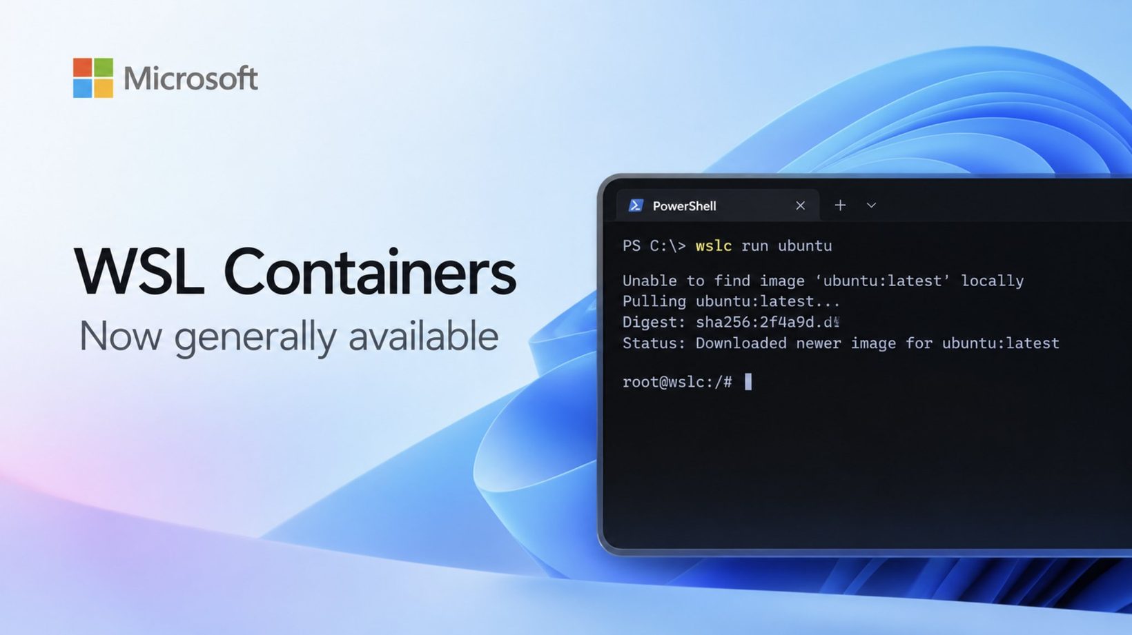 WSL Containers 정식 출시 안내