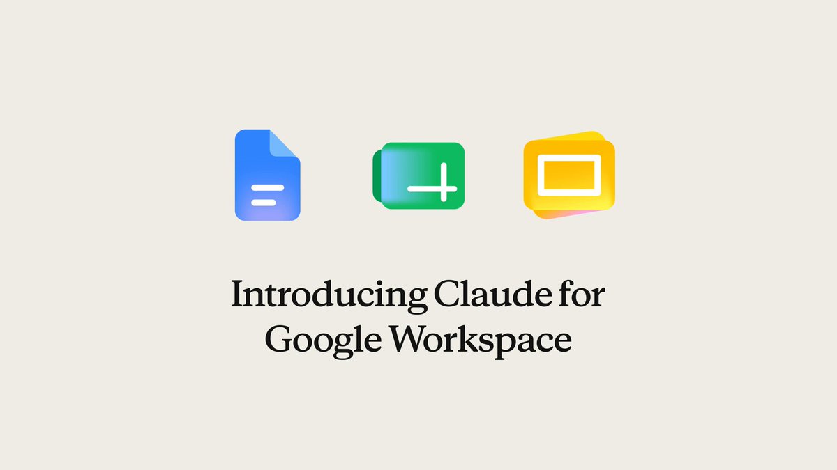 Claude for Google Workspace 발표 카드