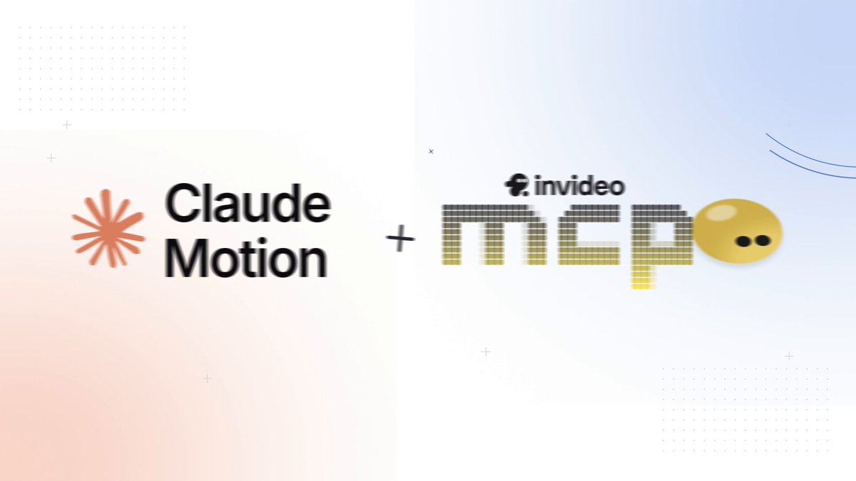 Claude Motion과 invideo MCP로 만든 홍보 영상