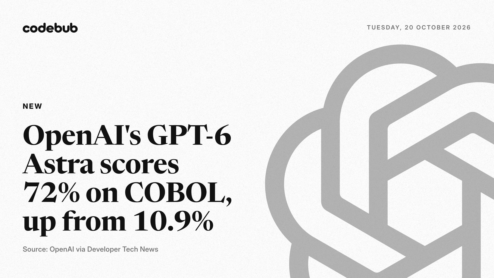 COBOL 점수를 전한 CodeBub 카드