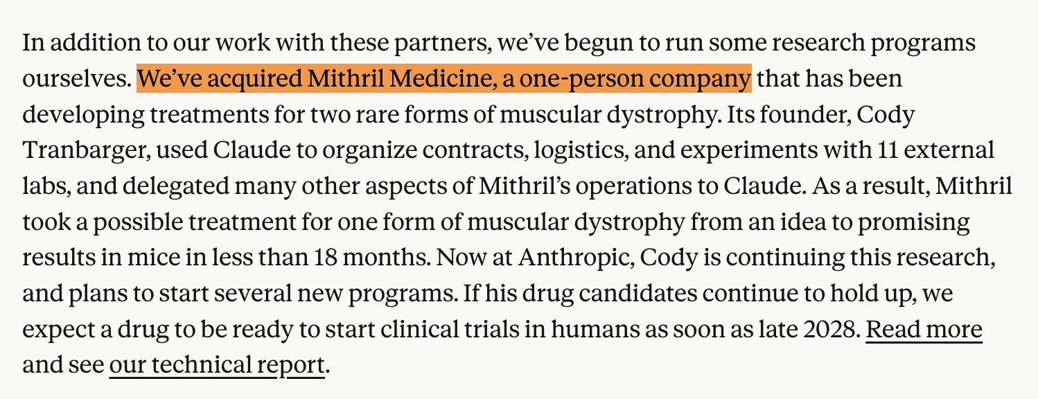 Mithril Medicine 인수 발표 발췌