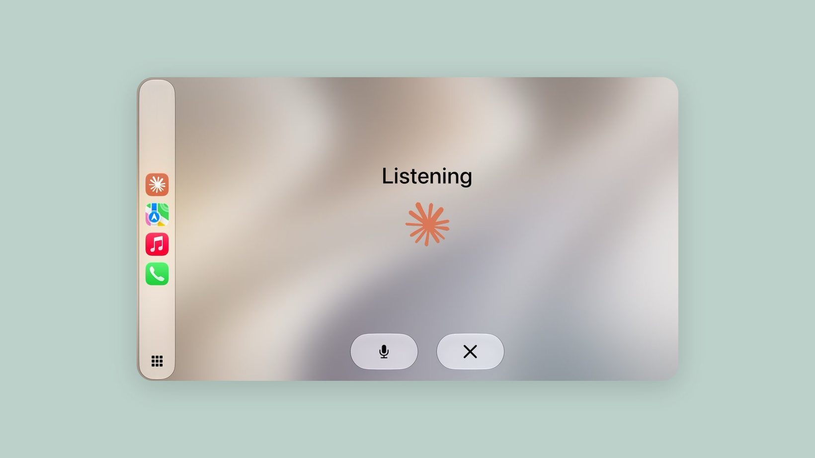 Claude CarPlay 화면